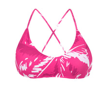 Cargar imagen en el visor de la galería, Product Front: Rio De Sol Haut Top Pink-Palms Bralette