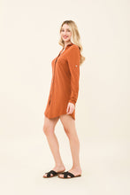 Cargar imagen en el visor de la galería, Image 02: Uv Line Chemise Shirtdress Copenhagen Caramelo Upf50+