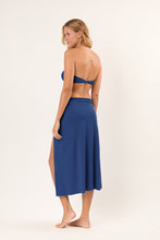 Cargar imagen en el visor de la galería, Model Back: Rio De Sol Jupe De Page Navy Long-Skirt-Knot