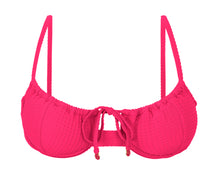 Cargar imagen en el visor de la galería, Product Front: Rio De Sol Haut Top Dots-Virtual-Pink Balconet-Tie