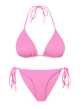 Cargar imagen en el visor de la galería, Product Front: Rio De Sol Ensemble Set Crespinho-Rosa Tri-Inv Cheeky-Tie