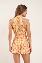 Cargar imagen en el visor de la galería, Model Back: Rio De Sol Mini Dress Mosaico Low Cut Dress