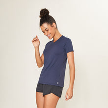 Cargar imagen en el visor de la galería, Image 02: Uv Line Fitness Haut Sport Fit Fem Marinho Upf50+