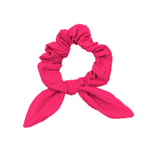 Cargar imagen en el visor de la galería, Product Front: Rio De Sol Chouchou Dots-Virtual-Pink Scrunchie