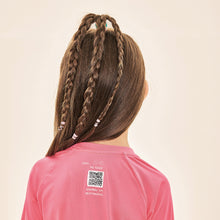 Cargar imagen en el visor de la galería, Image 04: Uv Line T-Shirt Acqua Qr Code Chiclete Fluor Upf50+