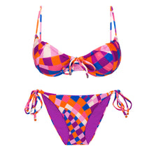 Cargar imagen en el visor de la galería, Product Front: Rio De Sol Ensemble Set Funny Balconet-Tie Ibiza-Comfy