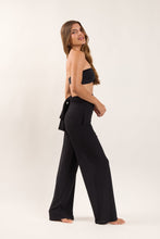 Cargar imagen en el visor de la galería, Image 03: Rio De Sol Pantalon De Plage Black Pants Knot