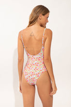 Cargar imagen en el visor de la galería, Model Back: Rio De Sol Une Pièce Ditsy-Sky Hype