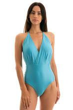 Cargar imagen en el visor de la galería, Model Front: Rio De Sol Une Pièce Orvalho Transpassado