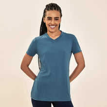 Cargar imagen en el visor de la galería, Model Front: Uv Line Fitness Haut T-Shirt Sport Fit Aco Upf50+