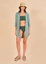 Cargar imagen en el visor de la galería, Image 02: Uv Line Chemise Shirtdress Copenhagen Water Green Upf50+