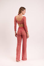 Cargar imagen en el visor de la galería, Model Back: Rio De Sol Haut De Plage Floral-Scales Top Harper