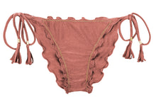 Cargar imagen en el visor de la galería, Product Front: Rio De Sol Bas Bottom Shimmer-Copper Frufru-Comfy