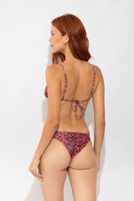 Cargar imagen en el visor de la galería, Model Back: Rio De Sol Bas Bottom Coral-Feline Leblon