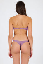 Cargar imagen en el visor de la galería, Model Back: Rio De Sol Ensemble Set Shimmer-Harmonia Bandeau-Knot Nice-Fio