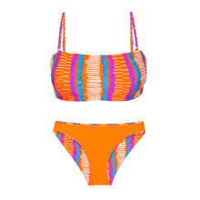 Cargar imagen en el visor de la galería, Product Back: Rio De Sol Ensemble Set Stripes Bandeau-Reto Essential-Comfy