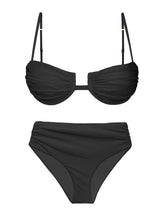 Cargar imagen en el visor de la galería, Product Front: Rio De Sol Ensemble Set Malibu-Black Zaya Amy