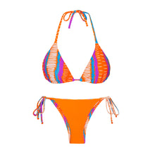 Cargar imagen en el visor de la galería, Product Back: Rio De Sol Ensemble Set Stripes Tri-Inv Ibiza