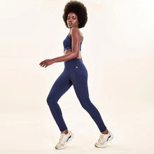 Cargar imagen en el visor de la galería, Image 04: Uv Line Fitness Bas Legging Fit Aspen Navy Blue Upf50+