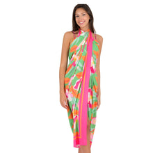 Cargar imagen en el visor de la galería, Gallery: Rio De Sol Pareo Green Bloom Canga