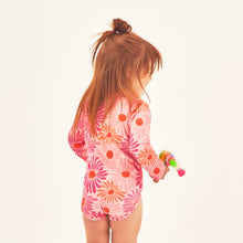 Cargar imagen en el visor de la galería, Model Back: Uv Line Maillot De Bain Bébé Baby Solar Rose Upf50+