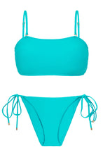 Cargar imagen en el visor de la galería, Product Front: Rio De Sol Ensemble Set Jade Bandeau-Reto Ibiza-Comfy