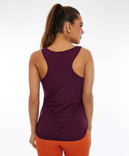 Cargar imagen en el visor de la galería, Model Back: Alto Giro Fitness Haut Regata Skin Fit Inspiracional Roxo Potent