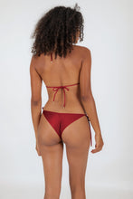 Cargar imagen en el visor de la galería, Model Back: Rio De Sol Ensemble Set Shimmer-Divino Tri-Rope Cheeky-Rope