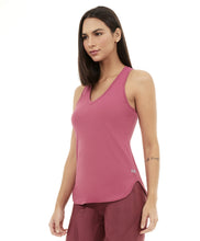 Cargar imagen en el visor de la galería, Image 02: Alto Giro Fitness Haut Regata Skin Fit Alongada Gola V Roxo Reset