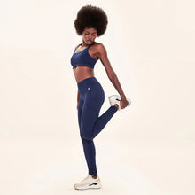 Cargar imagen en el visor de la galería, Image 02: Uv Line Fitness Bas Legging Fit Aspen Navy Blue Upf50+