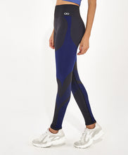 Cargar imagen en el visor de la galería, Image 02: Alto Giro Fitness Bas Legging Sem Costura Emana Bicolor Preto