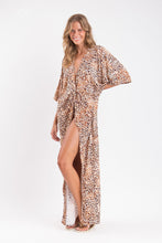 Cargar imagen en el visor de la galería, Image 03: Rio De Sol Vêtement De Plage Leopard Long Dress