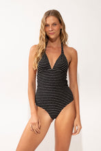 Cargar imagen en el visor de la galería, Model Front: Rio De Sol Une Pièce Linea-Black Mel-Op