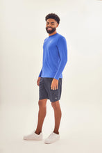 Cargar imagen en el visor de la galería, Image 02: Uv Line T-Shirt Longsleeve Uvpro Brasil Masc Cobalto Upf50+