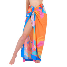 Cargar imagen en el visor de la galería, Gallery: Rio De Sol Pareo Orange Bloom Canga