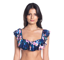 Cargar imagen en el visor de la galería, Image 02: Saha Haut Top Cumbia Floral Night