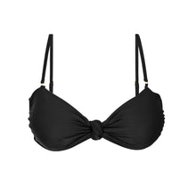 Cargar imagen en el visor de la galería, Product Front: Rio De Sol Haut Top Touch-Black Bandeau-Joy