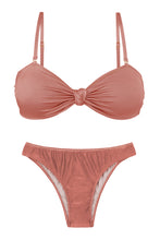 Cargar imagen en el visor de la galería, Product Front: Rio De Sol Ensemble Set Shimmer-Copper Bandeau-Joy Essential
