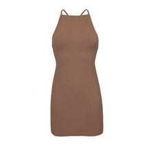 Cargar imagen en el visor de la galería, Product Front: Rio De Sol Mini Dress Sand-Cappuccino Talia Dress