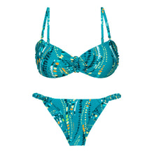 Cargar imagen en el visor de la galería, Product Front: Rio De Sol Ensemble Set Rain Bandeau-Crispy Cheeky-Crispy