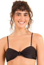 Cargar imagen en el visor de la galería, Gallery: Rio De Sol Haut Top Shimmer-Black Bandeau-Joy