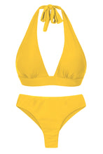Cargar imagen en el visor de la galería, Product Front: Rio De Sol Ensemble Set Sunflower Halter-Cos Ciao