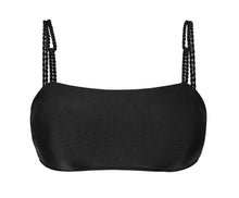 Cargar imagen en el visor de la galería, Product Front: Rio De Sol Haut Top Shimmer-Black Bandeau-Reto