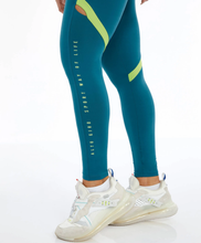 Cargar imagen en el visor de la galería, Image 02: Alto Giro Fitness Bas Legging Bodytex Vazado Lateral Sport Way Verde Running