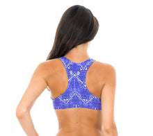 Cargar imagen en el visor de la galería, Model Back: Rio De Sol Haut Soutien Bluejean Sporty