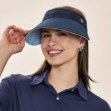 Cargar imagen en el visor de la galería, Gallery: Uv Line Visière Visor Bali Fem Navy Light Blue Upf50+