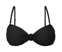 Cargar imagen en el visor de la galería, Product Front: Rio De Sol Haut Top Bora-Black Bandeau-Joy