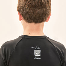 Cargar imagen en el visor de la galería, Image 04: Uv Line T-Shirt Acqua Qr Code Preto Upf50+