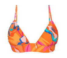 Cargar imagen en el visor de la galería, Product Front: Rio De Sol Haut Top Orange-Bloom Tri-Cos