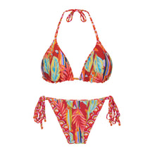Cargar imagen en el visor de la galería, Product Back: Rio De Sol Ensemble Set Floral-Scales Tri-Inv Lacinho